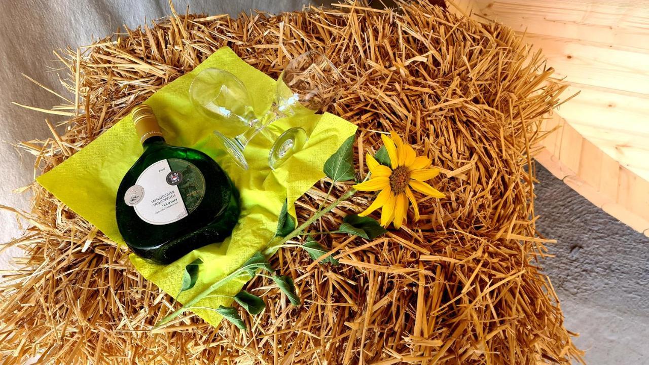 Schlaffass Mit Wellness In Alter Scheune Seinsheim Buitenkant foto